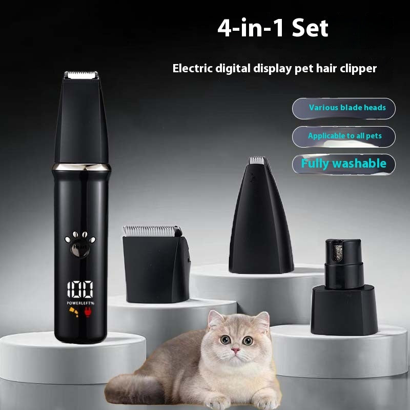 PawLuvora™ GroomMate 4-in-1 – Cordless Pet Grooming Kit for Dogs