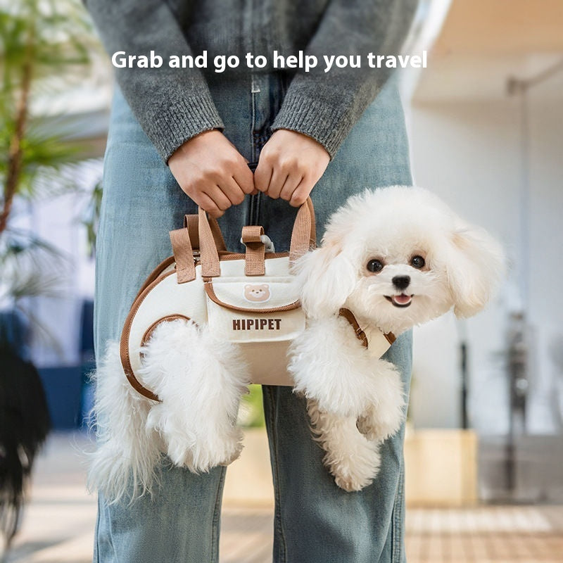 PawLuvora™ Portable Crossbody Pet Carrier Bag for Small Dogs & Cats