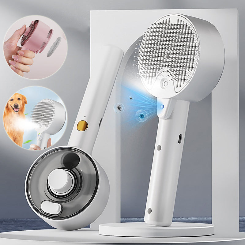 PawLuvora™ Self-Cleaning Mist Grooming Brush for Dogs & Cats